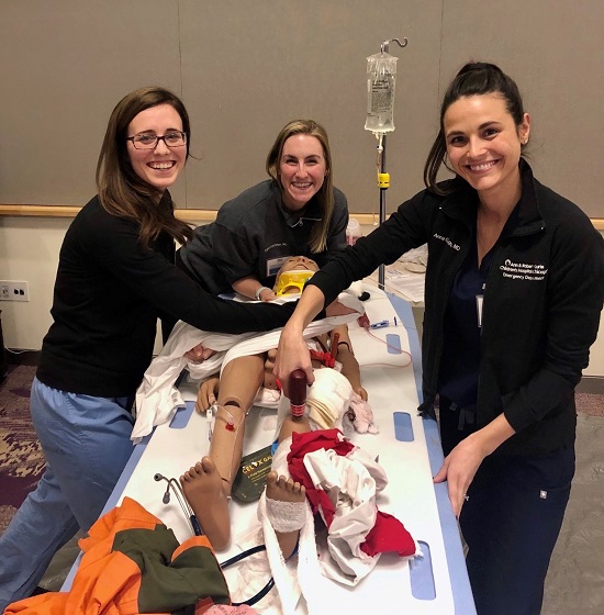 fellows in simulation training