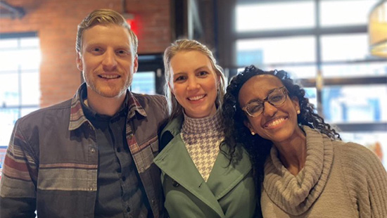 3rd year Fellows Out for a Wellness Lunch (Tyler Lennon, Jill Gorski, Samaa Kemal