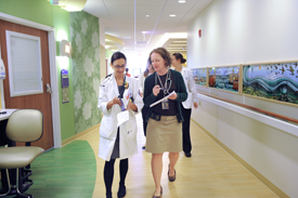 Residents round on the floors at Lurie Children's