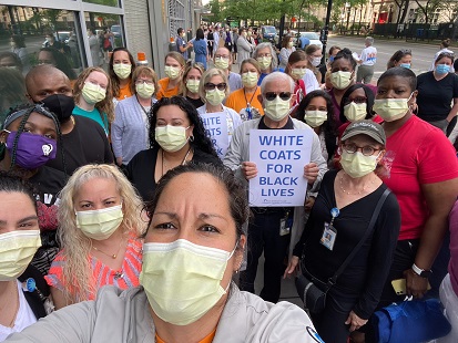 White coats for black lives